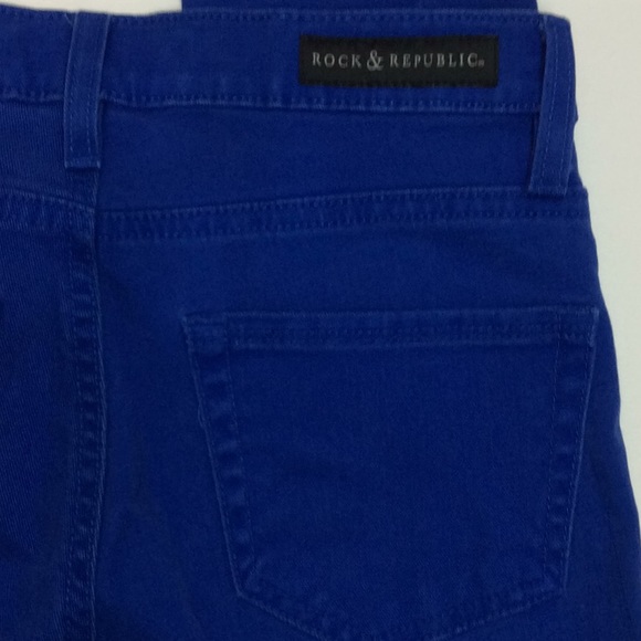 Rock & Republic Ladies Blue Skinny Jeans Sz 2 - Picture 5 of 8